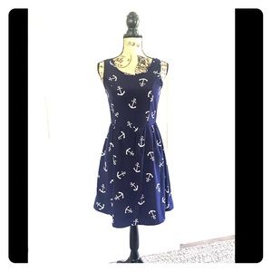 Navy blue anchor dress 👗